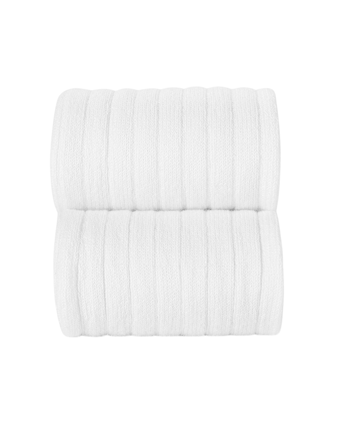 LilleLuxus Condor white ribbed cotton tights with a soft, elastic texture for children