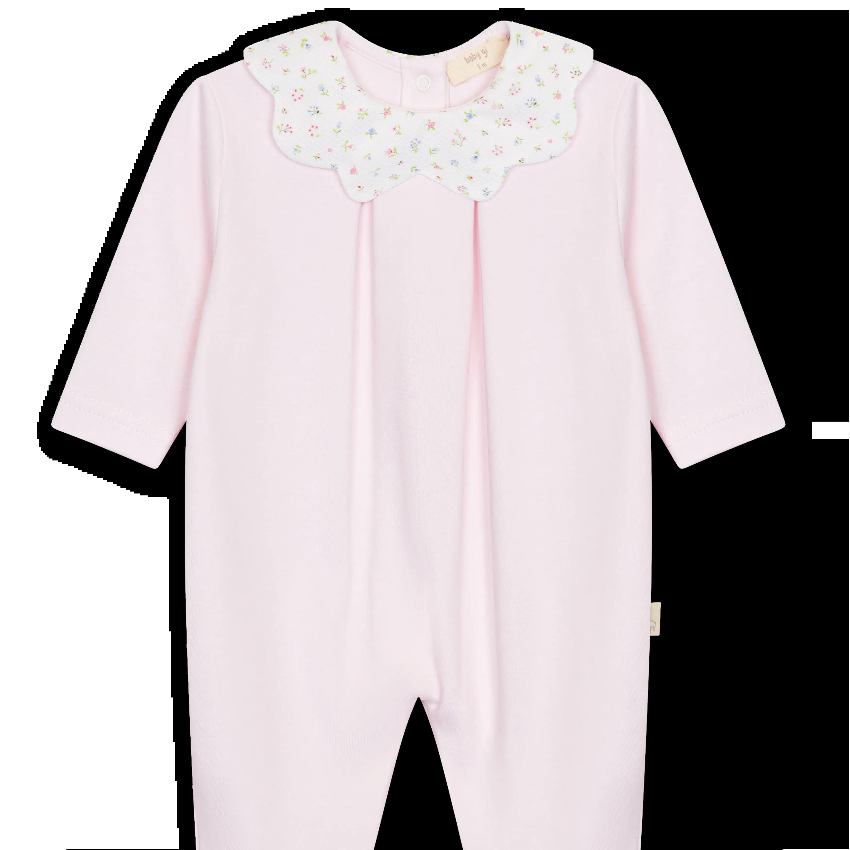 Babygi Sparkedress med blomster – Rosa